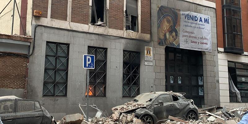 Ao menos 3 mortos em explosão no prédio de uma igreja em Madrid