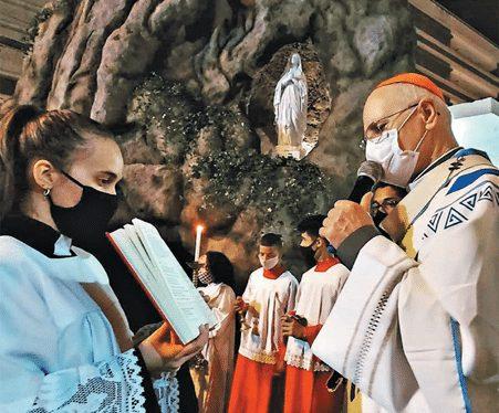 Dom Odilo inaugura Gruta de Nossa Senhora de Lourdes em paróquia no Brás