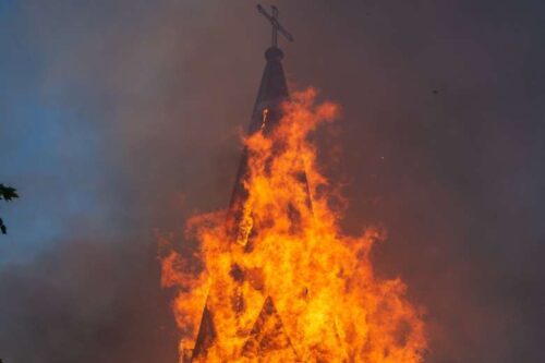 check two century old churches go up in flames in canada indigenous communities da