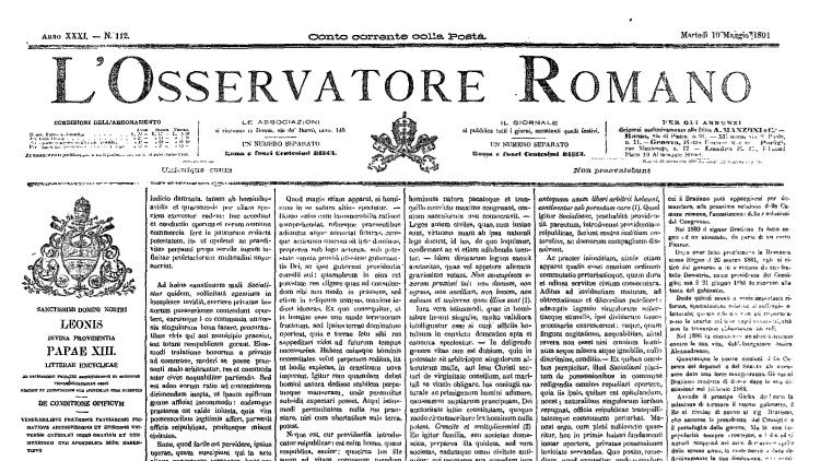 L'Osservatore Romano, o jornal dos papas, festeja 160 anos
