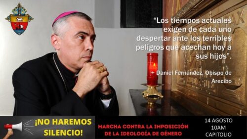 Bispo de Arecibo em Porto Rico convoca seus paroquianos a participar da marcha contra a ideologia de gênero