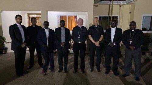o encontro do monsenhor gallagher com os bispos do sudao do sul vatican news