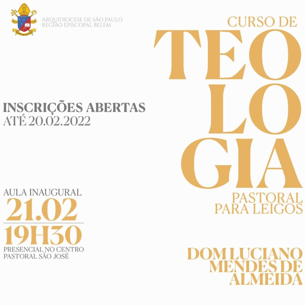 Abertas as inscrições para a Escola de Teologia para Leigos, Jornal O São Paulo