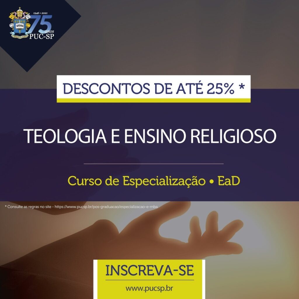 Especialização em Teologia e Ensino Religioso está com inscrições abertas, Jornal O São Paulo