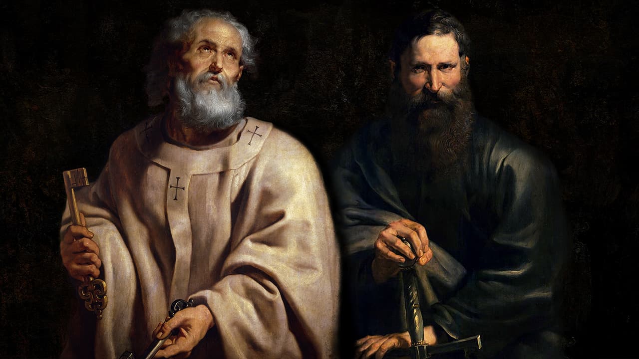 São Pedro e São Paulo Apóstolos - principais líderes da Igreja Cristã