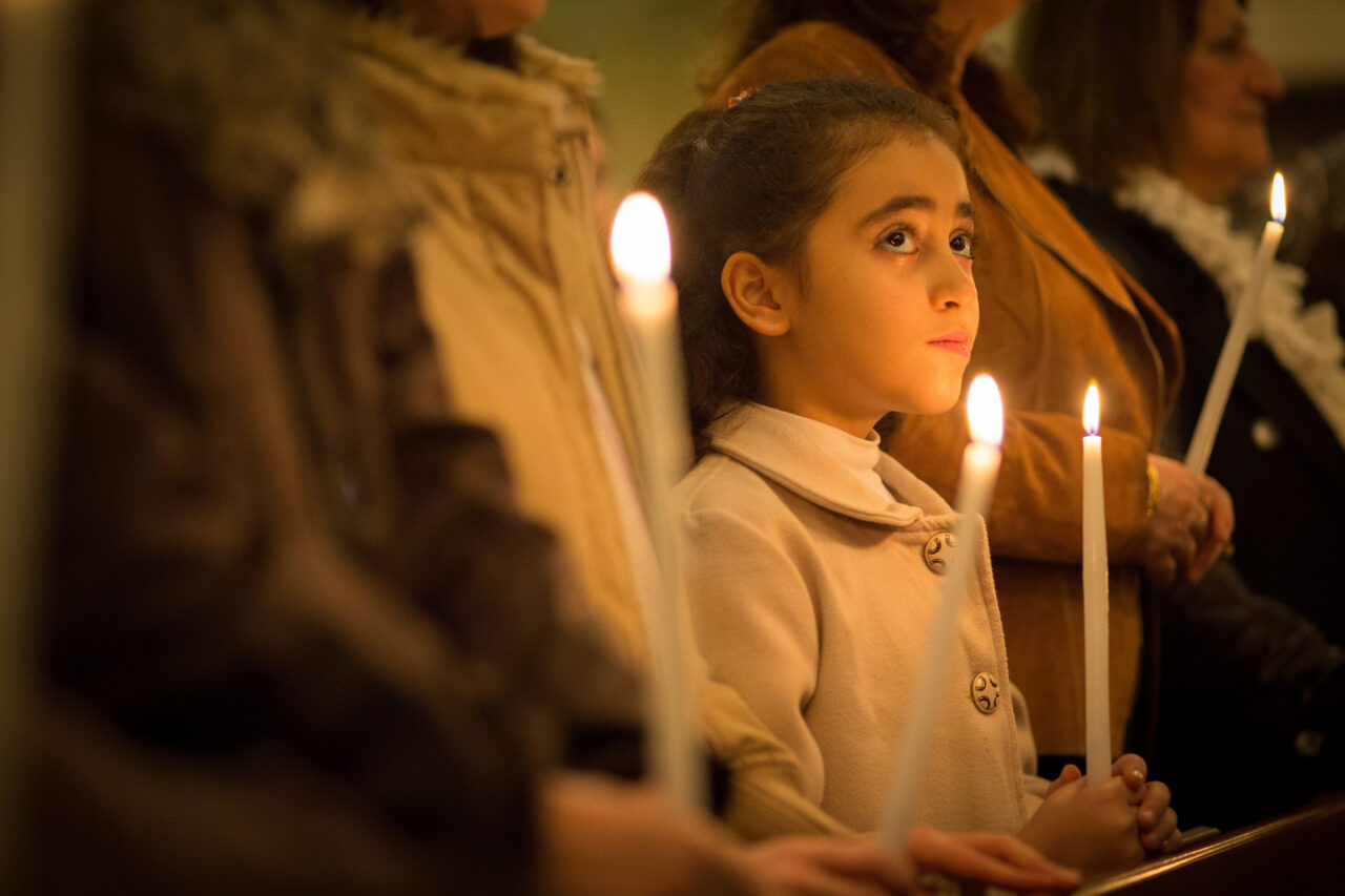 Iraq December 2014Holy Mass at St. Joseph chapel celebrating Immaculate conception of Holy Mary.