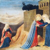 Fra_(c1387_1455)_Angelico_-_Marys_visit_to_Elizabeth_c_1430_-_(MeisterDrucke-1094105)