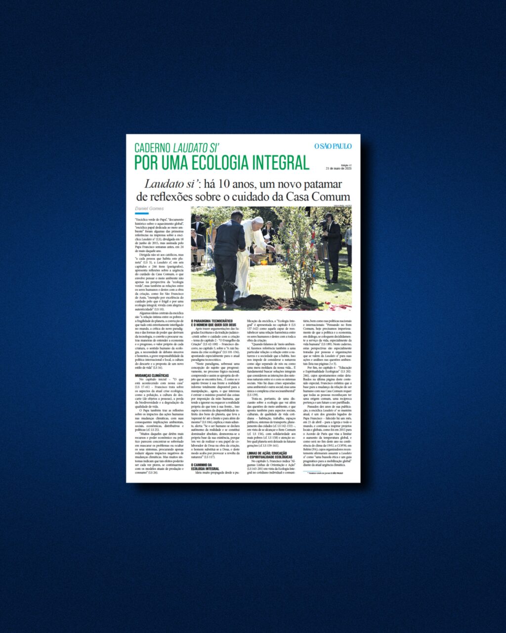 Laudato si’: há 10 anos, Francisco chamou todos à Ecologia Integral - Jornal O São Paulo