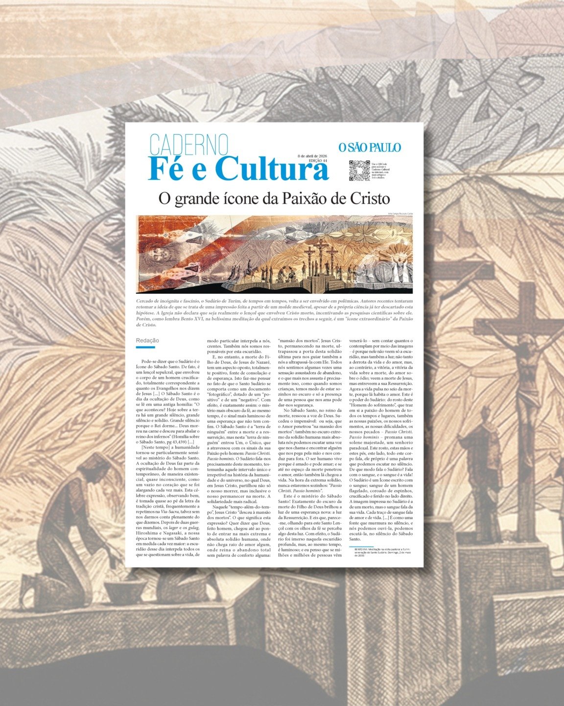 Santo Sudário: ‘extraordinário’ e enigmático - Jornal O São Paulo