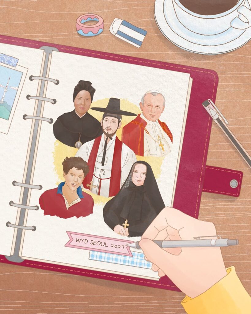 A JMJ Seul 2027 anuncia seus cinco Santos Patronos