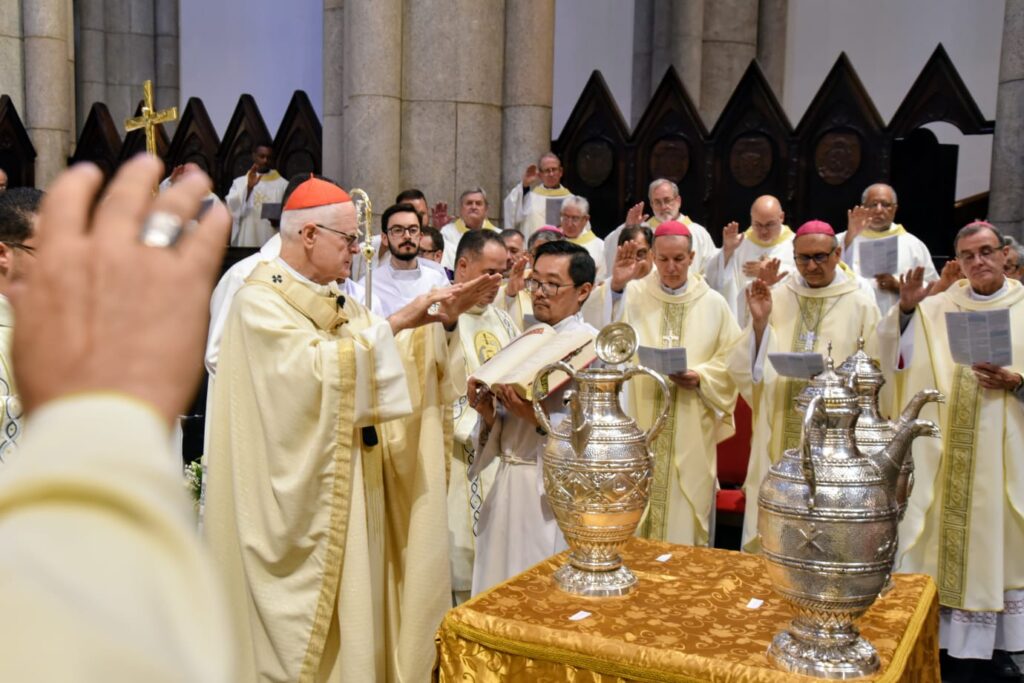 Na Missa do Crisma, Cardeal Scherer convida padres a ‘reavivar o dom recebido’ - Jornal O São Paulo