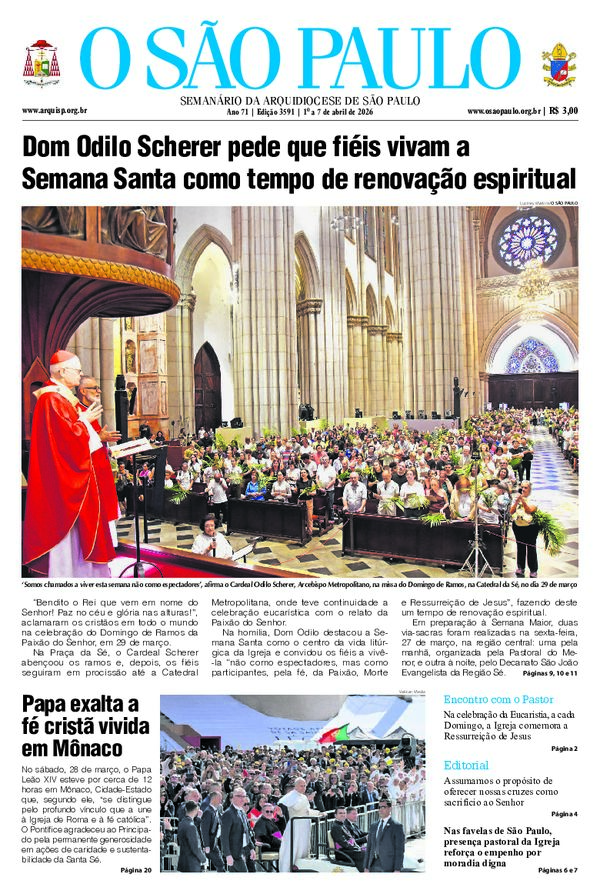 01 de abril de 2026 - Jornal O São Paulo