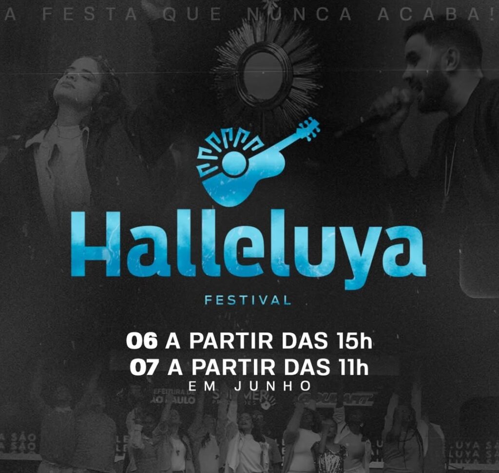 Praça da Sé receberá Festival Halleluya São Paulo em 6 e 7 de junho