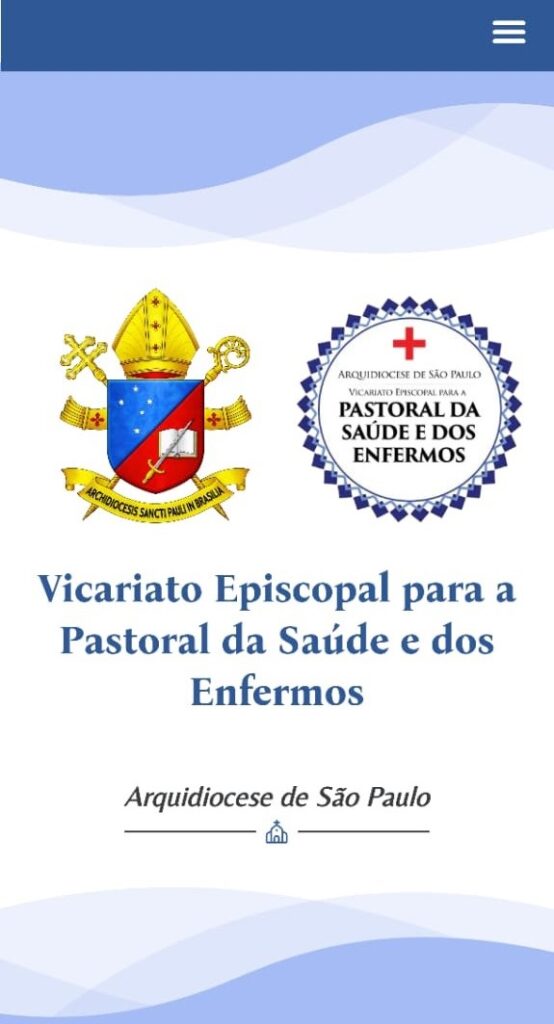 Novo site dá mais visibilidade às ações do Vicariato para a Pastoral da Saúde e dos Enfermos