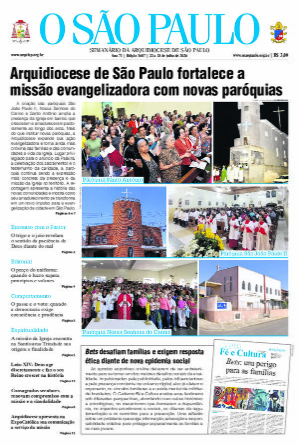 22 de julho de 2026 - Jornal O São Paulo