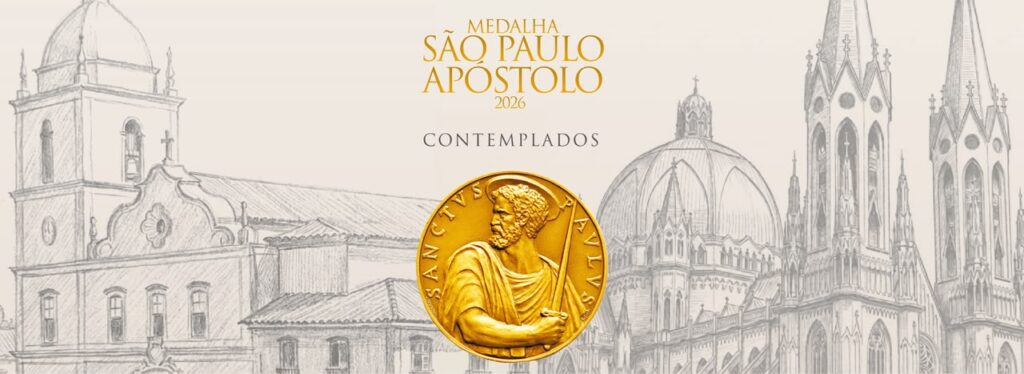 Anunciados os contemplados com a Medalha São Paulo Apóstolo 2026