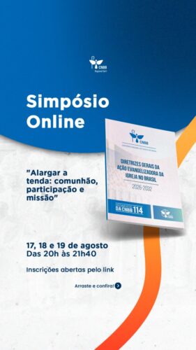 Sub-região Pastoral São Paulo promove simpósio on-line sobre as Diretrizes da Ação Evangelizadora