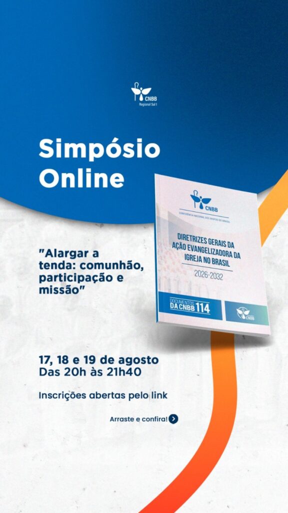 Sub-região Pastoral São Paulo promove simpósio on-line sobre as Diretrizes da Ação Evangelizadora