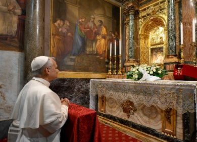 Leão XIV, em 7 de setembro, no Santuário da Mãe do Bom Conselho, em Genazzano - Jornal O São Paulo