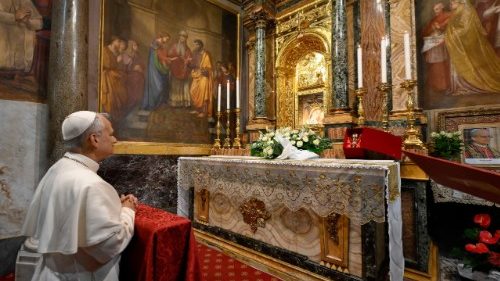 Leão XIV, em 7 de setembro, no Santuário da Mãe do Bom Conselho, em Genazzano - Jornal O São Paulo
