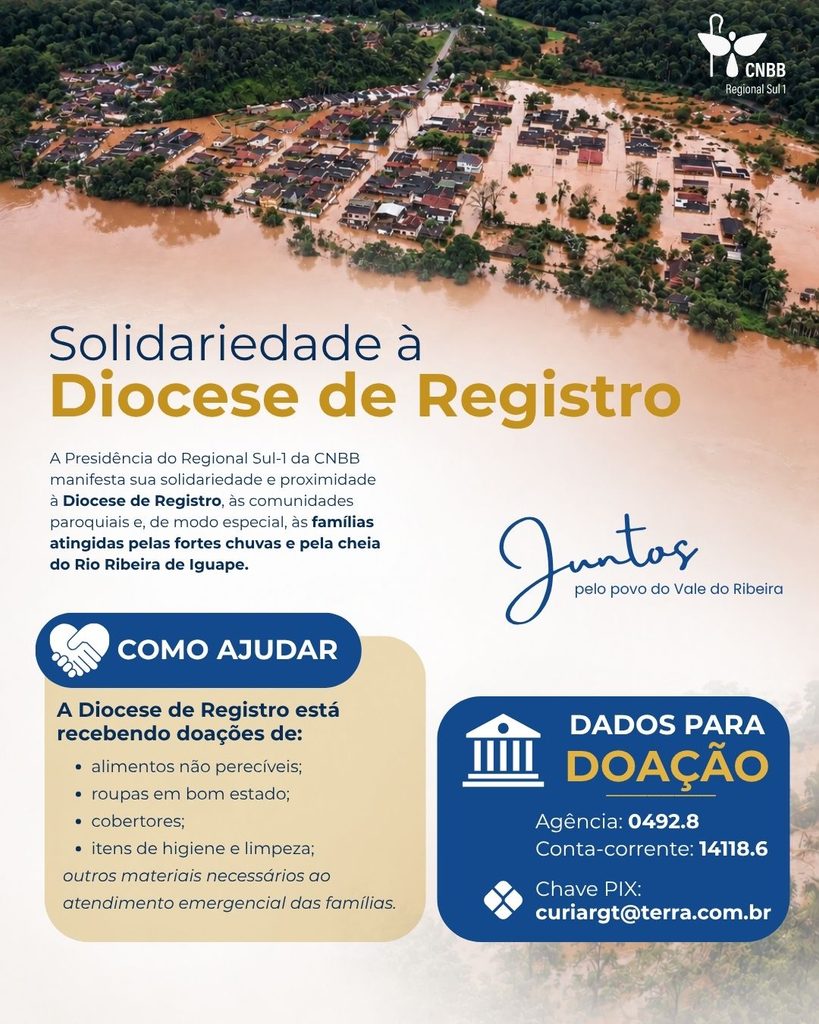 Regional Sul-1 manifesta solidariedade às famílias atingidas pelas enchentes no Vale do Ribeira - Jornal O São Paulo