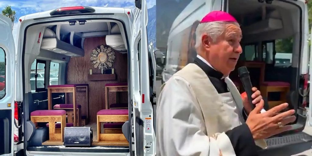 No México, Arquidiocese de Monterrey lança capela itinerante em uma van adaptada - Jornal O São Paulo