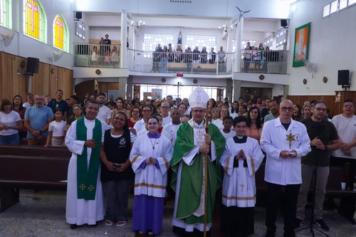 Santana: Dom Márcio Antonio preside missa na Paróquia São Domingos Sávio