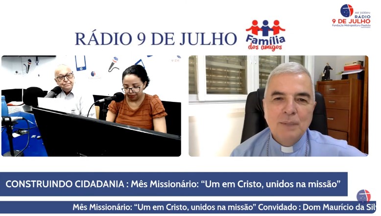 À rádio 9 de Julho, bispo fala sobre o Dia Mundial das Missões e a incidência da Coleta Missionária - Jornal O São Paulo