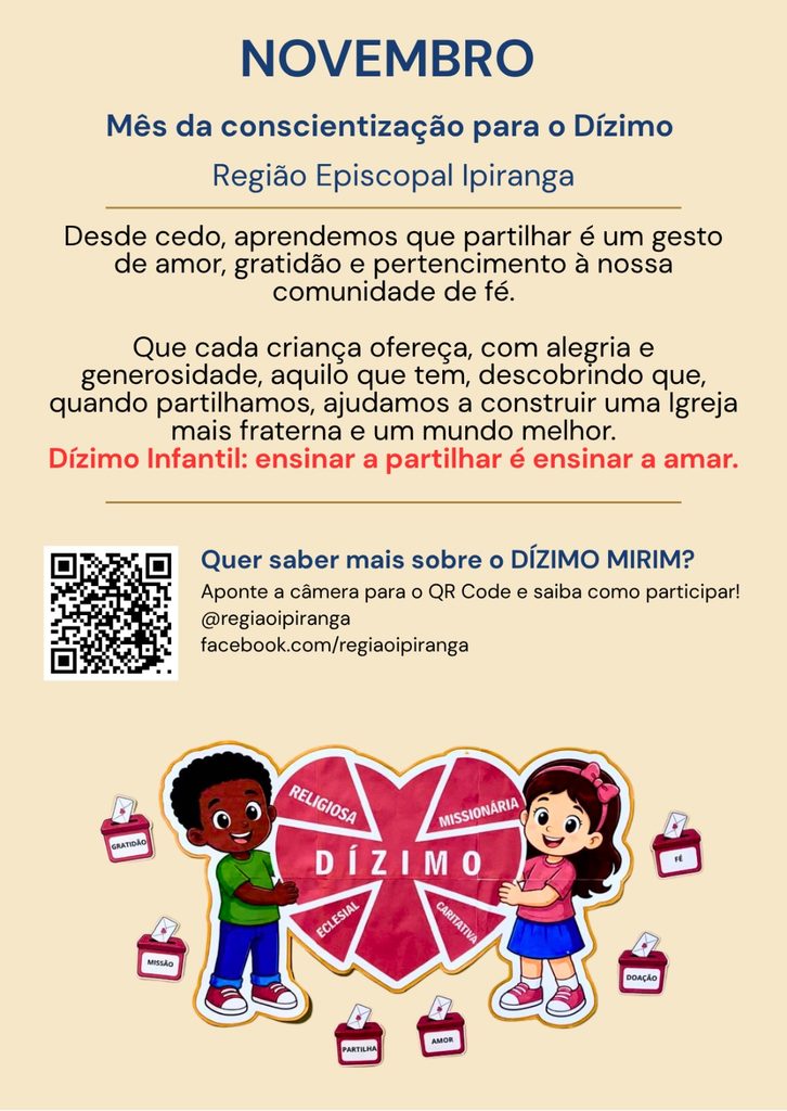 Ipiranga: Campanha do Dízimo busca conscientizar as crianças à partilha fraterna - Jornal O São Paulo