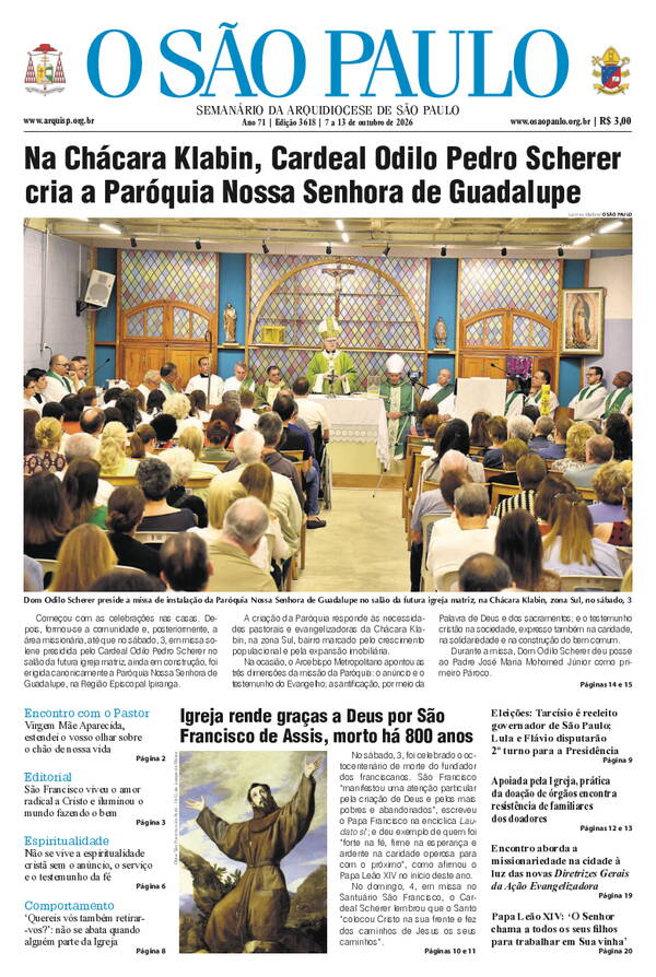 07 de outubro de 2026 - Jornal O São Paulo